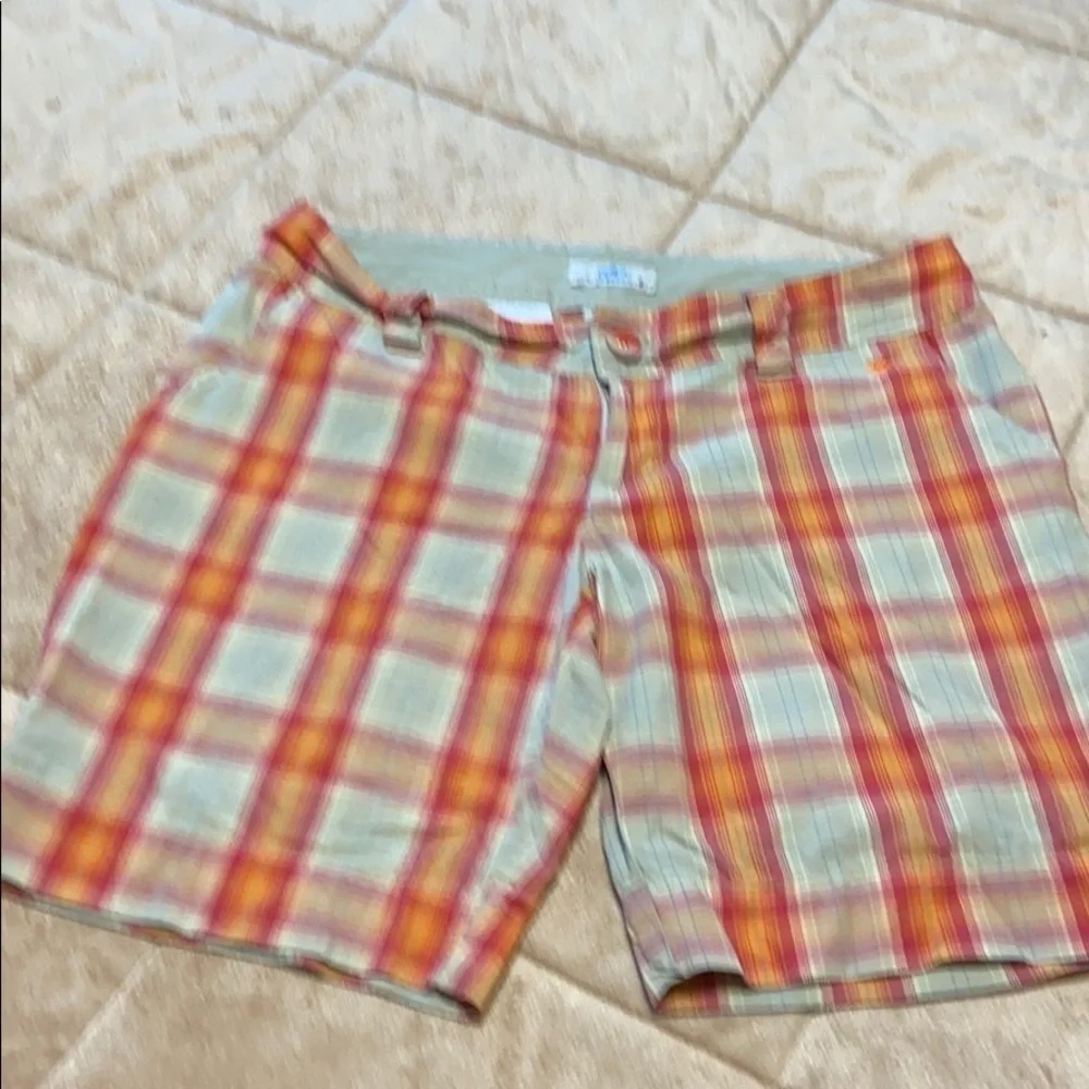 SO Wear it declare it orange tan shorts